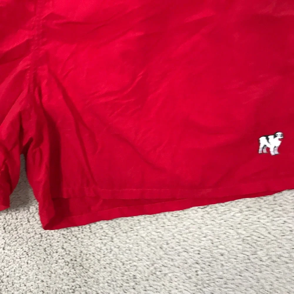 Big Dogs Mens Red Swim Trunks Board Shorts Mesh Lined Size 1X Nylon Athletic
